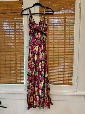 Betsey Johnson Floral Midi/Maxi Dress in Multi-Color